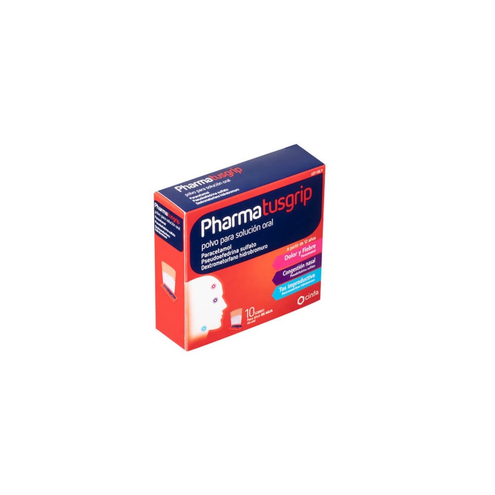 PHARMATUSGRIP POLVO PARA SOLUCIÓN ORAL , 10 SOBRES