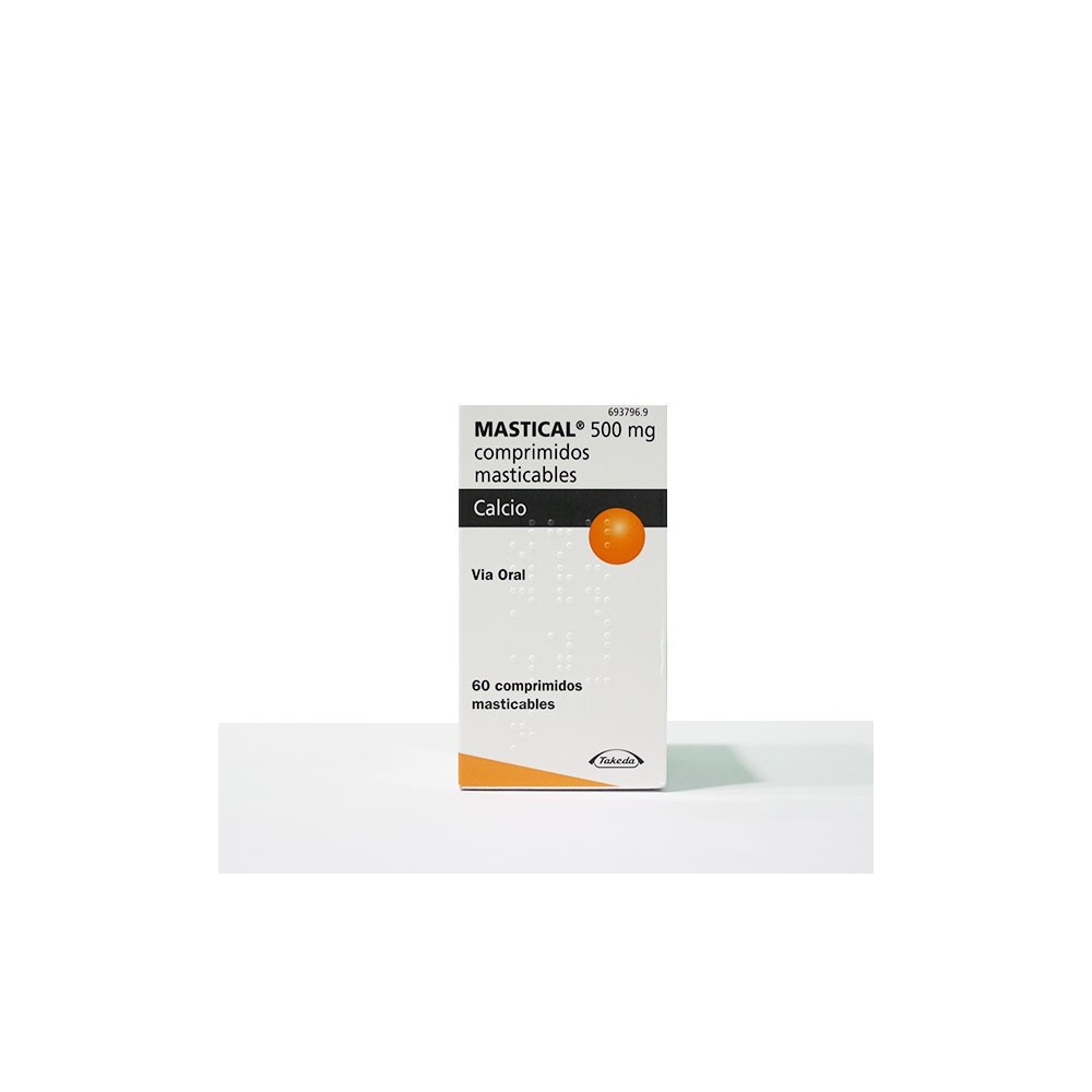 MASTICAL 1250 MG (500 MG CA) 60 COMPRIMIDOS MASTICABLES