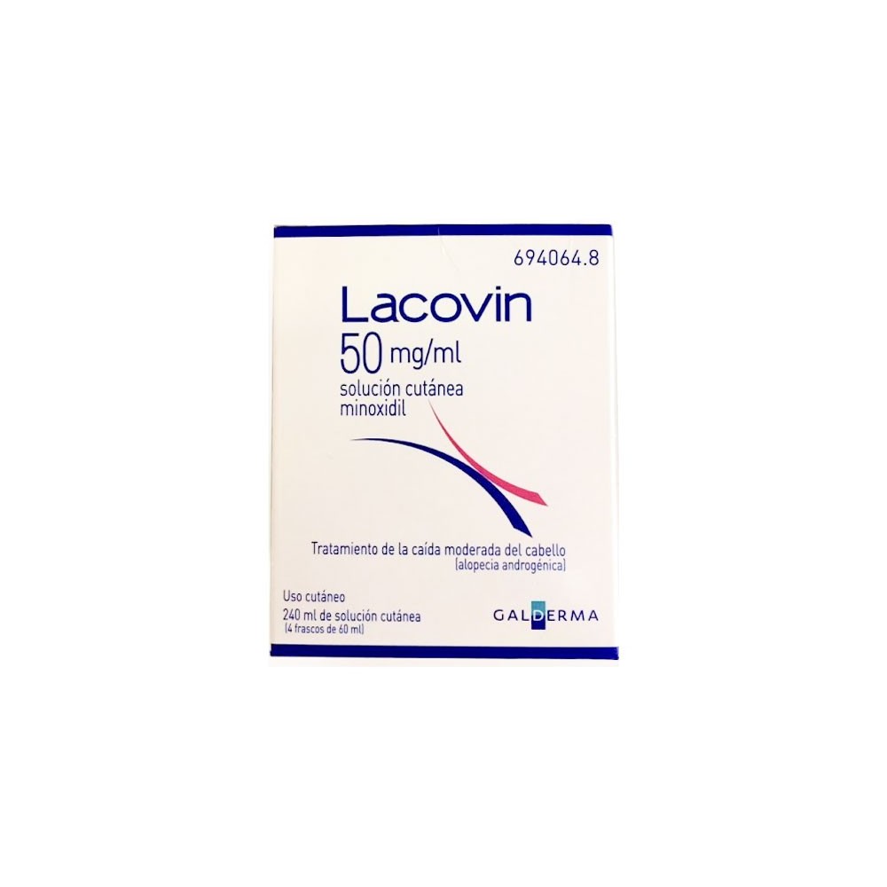 LACOVIN 50 MG/ML SOLUCION CUTANEA 4 FRASCOS 60 M