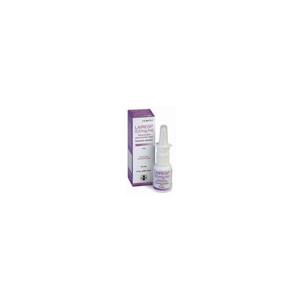 LAIRESP 0,5MG/ML SOLUCIÓN PARA PULVERIZACIÓN NASAL, 1 ENVASE PULVERIZADOR DE 15ML