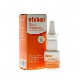 UTABON 0,5MG/ML SOLUCIÓN PARA PULVERIZACIÓN NASAL CON BOMBA DOSIFICADORA, 1 ENVASE PULVERIZADOR DE 15ML