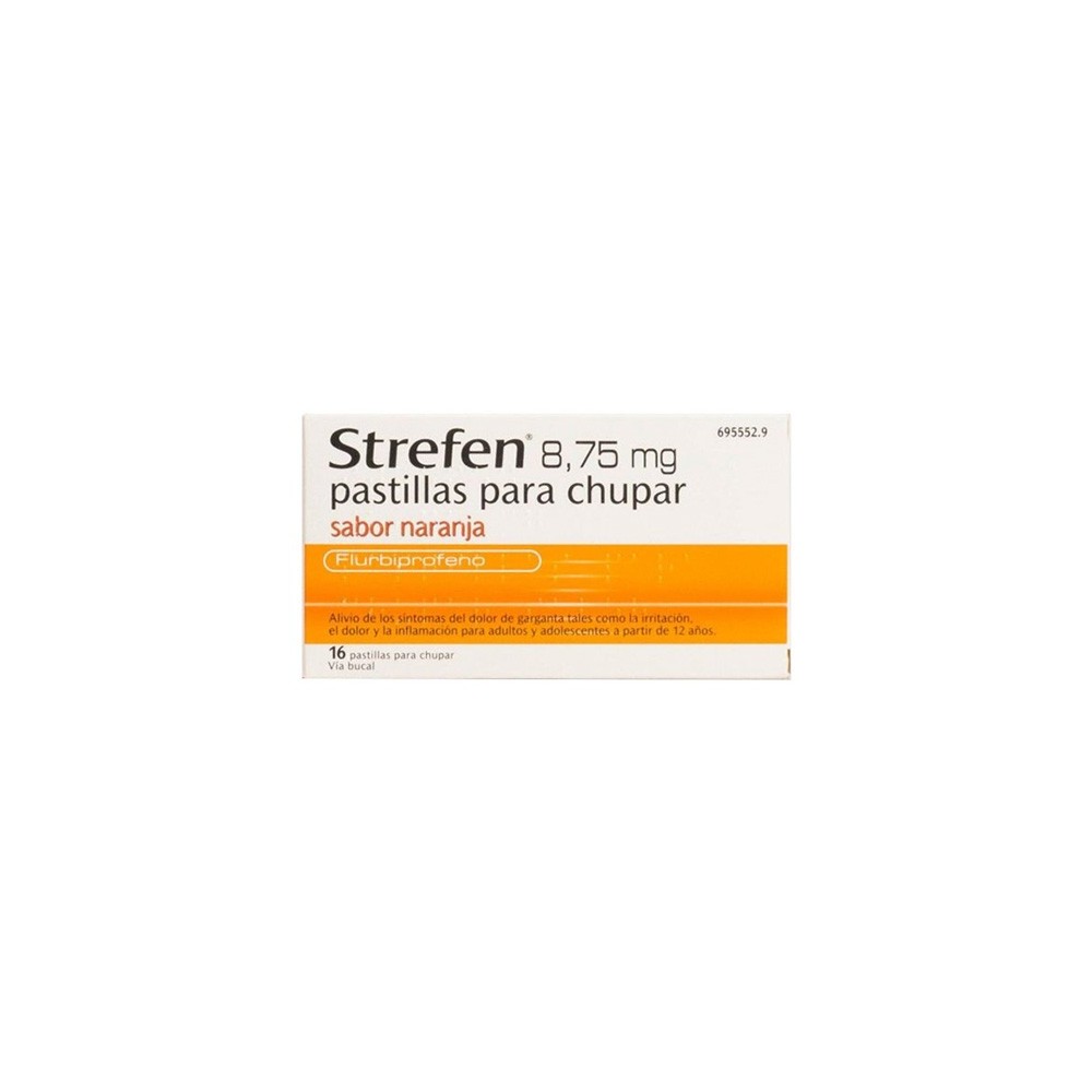 STREFEN 8.75 MG 16 PASTILLAS PARA CHUPAR NARANJA