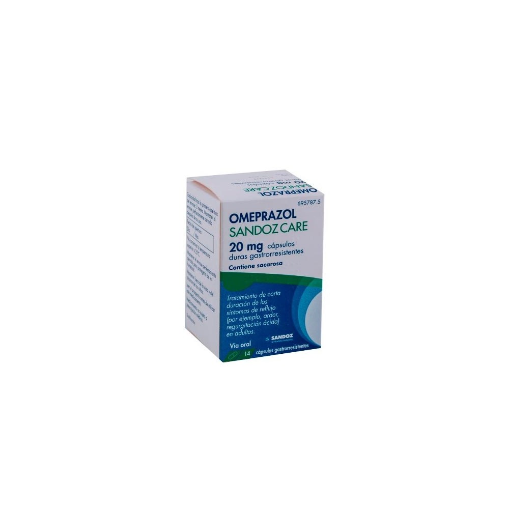 OMEPRAZOL SANDOZ CARE 20 MG CAPSULAS DURAS GASTRORRESISTENTES 1