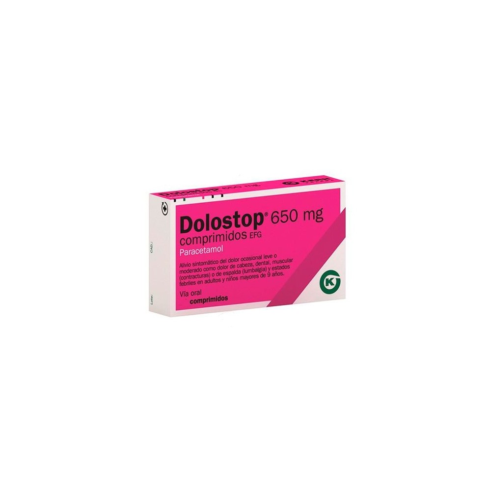DOLOSTOP EFG 650 MG 20 COMPRIMIDOS
