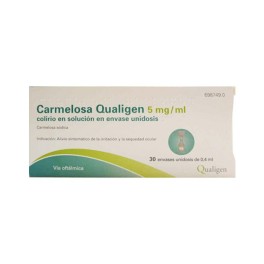 CARMELOSA QUALIGEN 5 MG/ML COLIRIO 30 MONODOSIS SOLUCION 0.4 ML