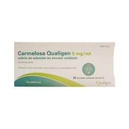 CARMELOSA QUALIGEN 5 MG/ML COLIRIO 30 MONODOSIS SOLUCION 0.4 ML