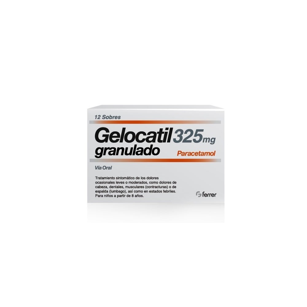 GELOCATIL 325 MG 12 SOBRES GRANULADO