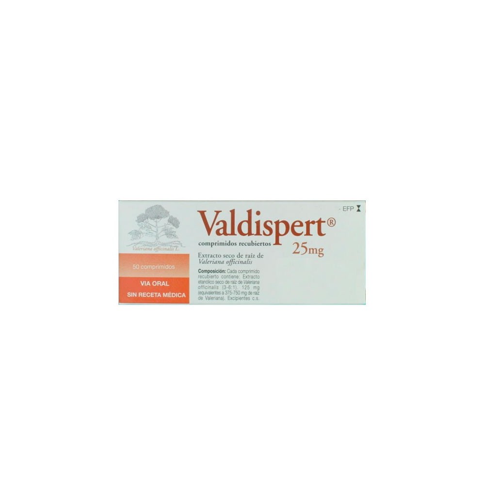 VALDISPERT 125 MG 50 COMPRIMIDOS RECUBIERTOS