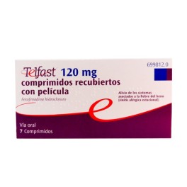 TELFAST 120 MG 7 COMPRIMIDOS RECUBIERTOS
