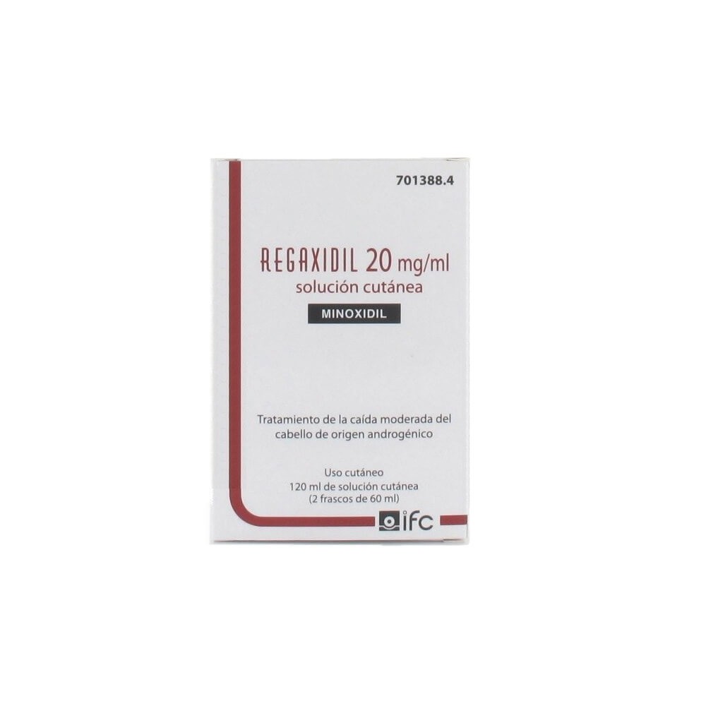 REGAXIDIL 20MG/ML SOLUCIÓN CUTÁNEA, 120ML (2 FRASCOS DE 60ML)