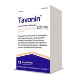 TAVONIN 120 MG 15 COMPRIMIDOS RECUBIERTOS