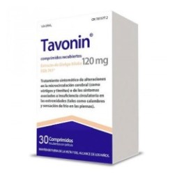 TAVONIN 120 MG 30 COMPRIMIDOS RECUBIERTOS