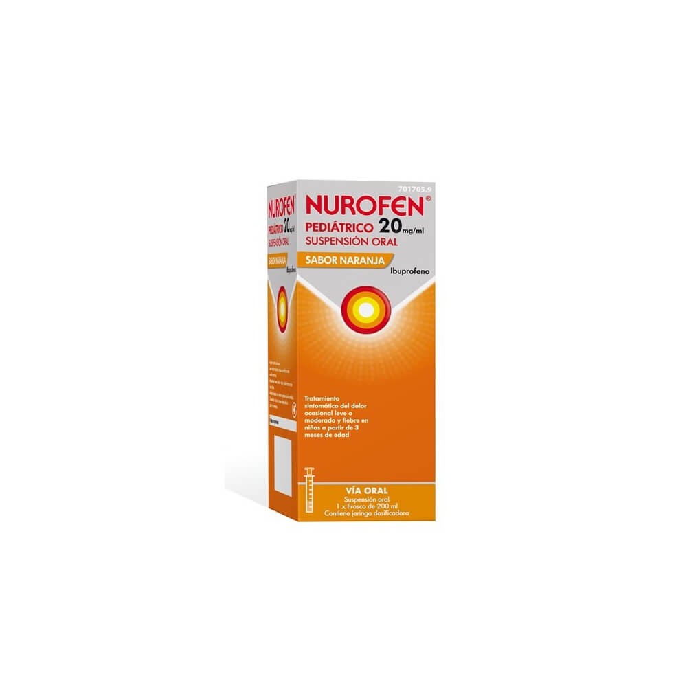 NUROFEN PEDIATRICO 20 MG/ML SUSPENSION ORAL SABOR NARANJA - (200ML)