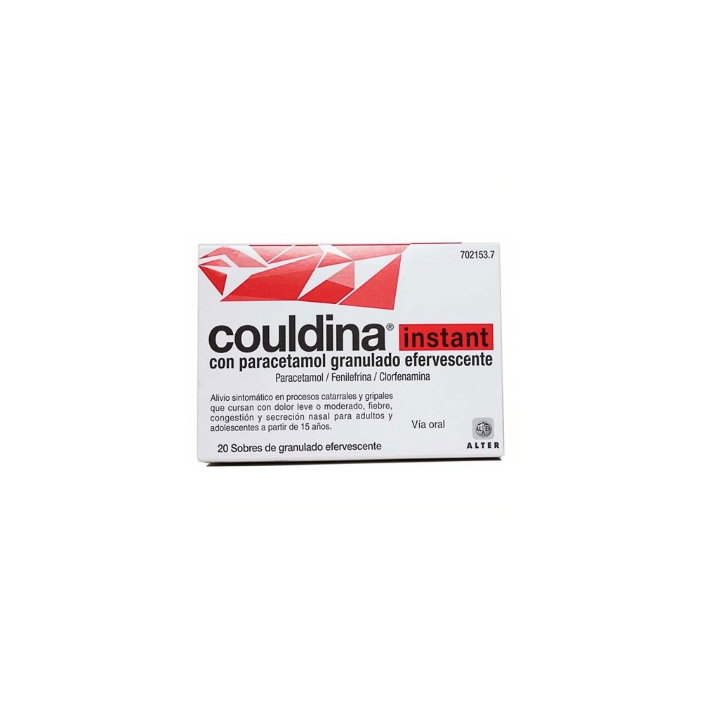 COULDINA INSTANT CON PARACETAMOL 20 SOBRES EFERVESCENTES