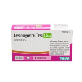 LEVONORGESTREL TEVA EFG 1.5 MG 1 COMPRIMIDO