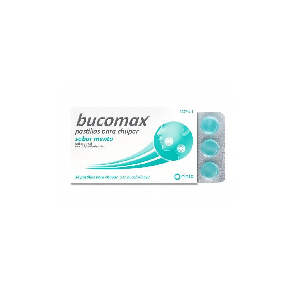 BUCOMAX 24 PASTILLAS PARA CHUPAR MENTA