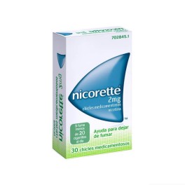 NICORETTE 2MG, 30 CHICLES MEDICAMENTOSOS