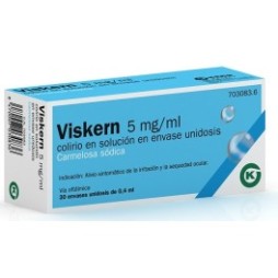 VISKERN 5 MG/ML COLIRIO 30 MONODOSIS SOLUCION 0.