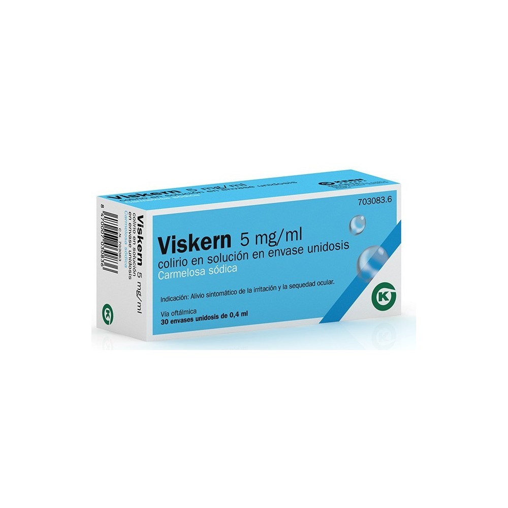 VISKERN 5 MG/ML COLIRIO 30 MONODOSIS SOLUCION 0.