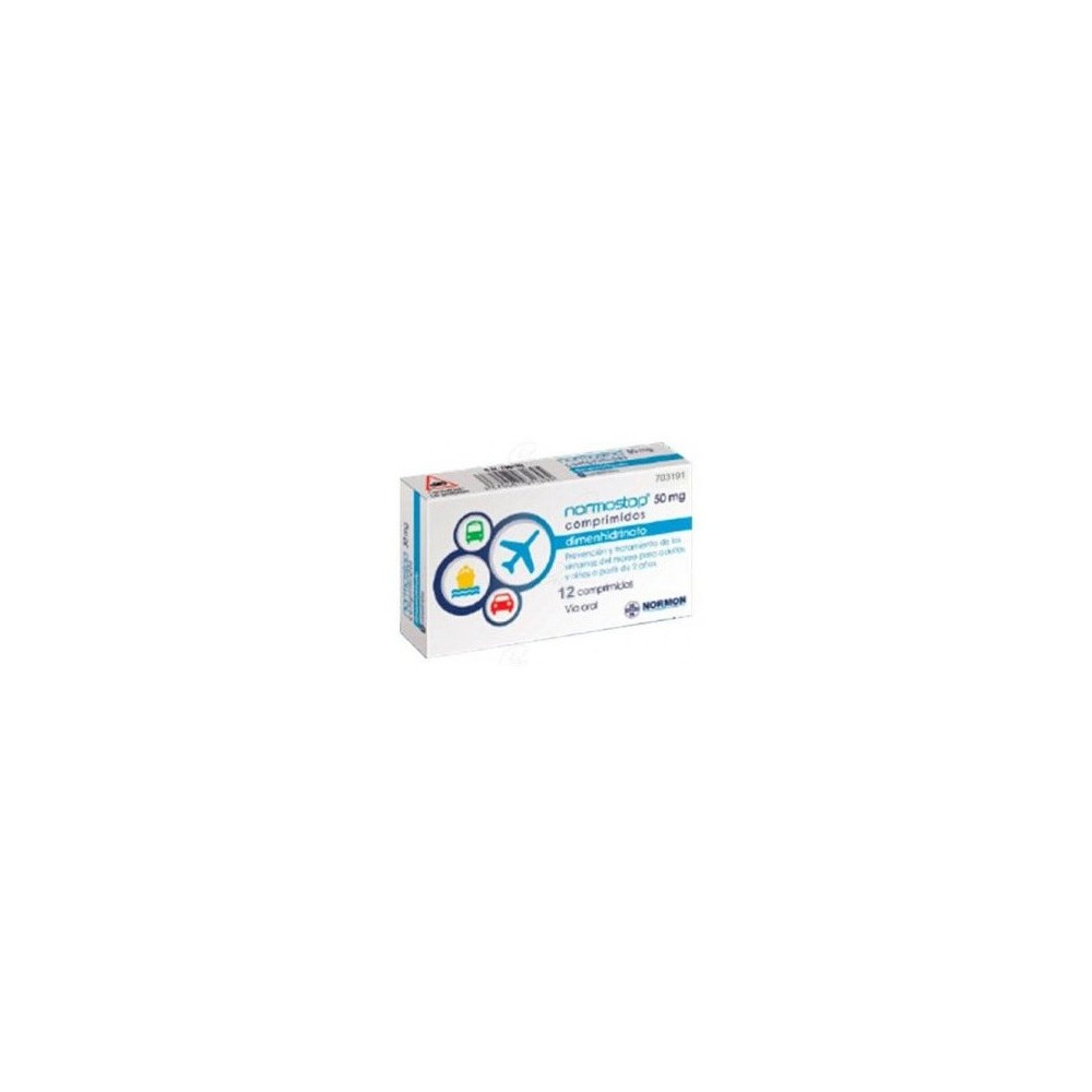 NORMOSTOP 50 MG 12 COMPRIMIDOS RECUBIERTOS (AL/AL)