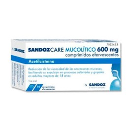 SANDOZCARE MUCOILITICO EFG 600 MG 10 COMPRIMIDOS