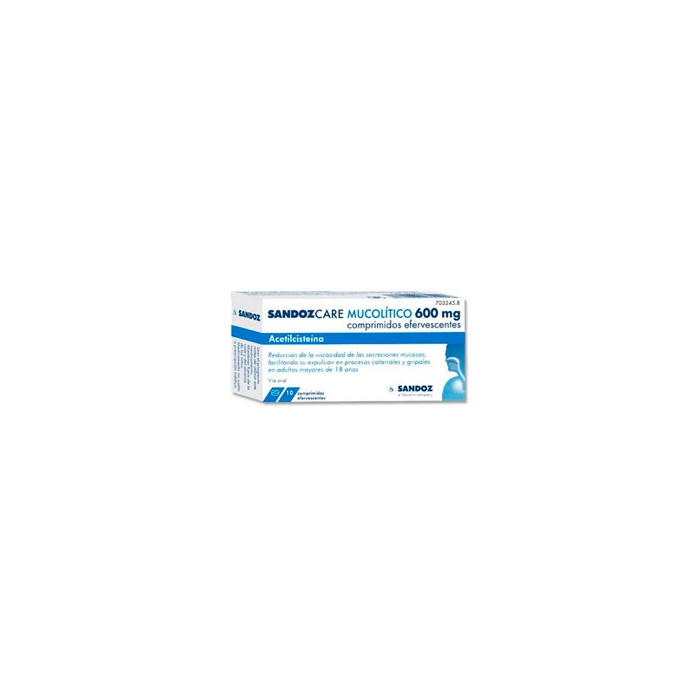 SANDOZCARE MUCOILITICO EFG 600 MG 10 COMPRIMIDOS