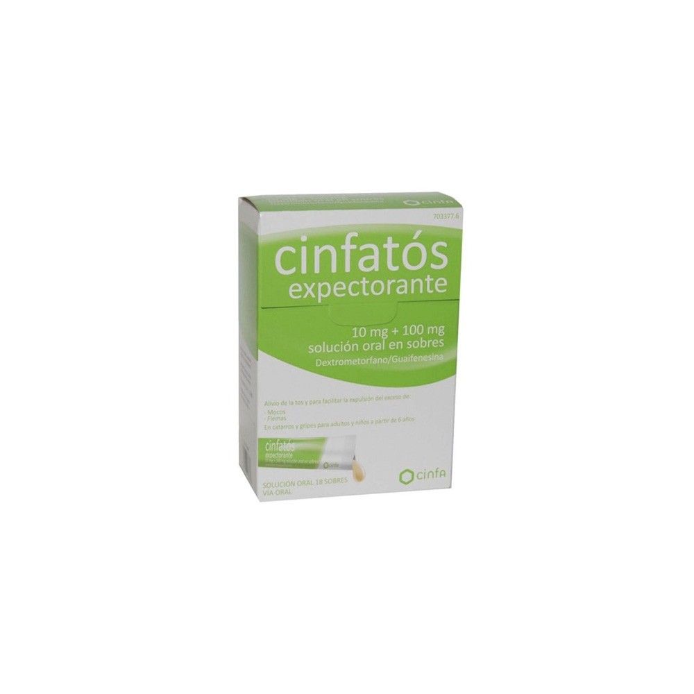 CINFATOS EXPECTORANTE 10/100 MG 18 SOBRES SOLUCION ORAL