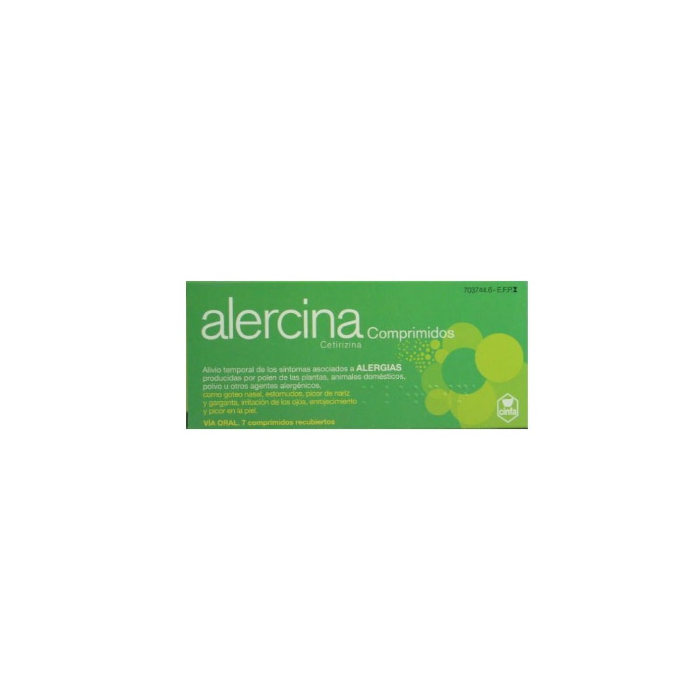 ALERCINA 10 MG 7 COMPRIMIDOS RECUBIERTOS