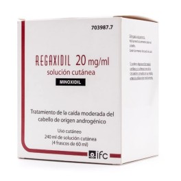 REGAXIDIL 20MG/ML SOLUCIÓN CUTÁNEA, 240ML (4 FRASCOS DE 60ML)
