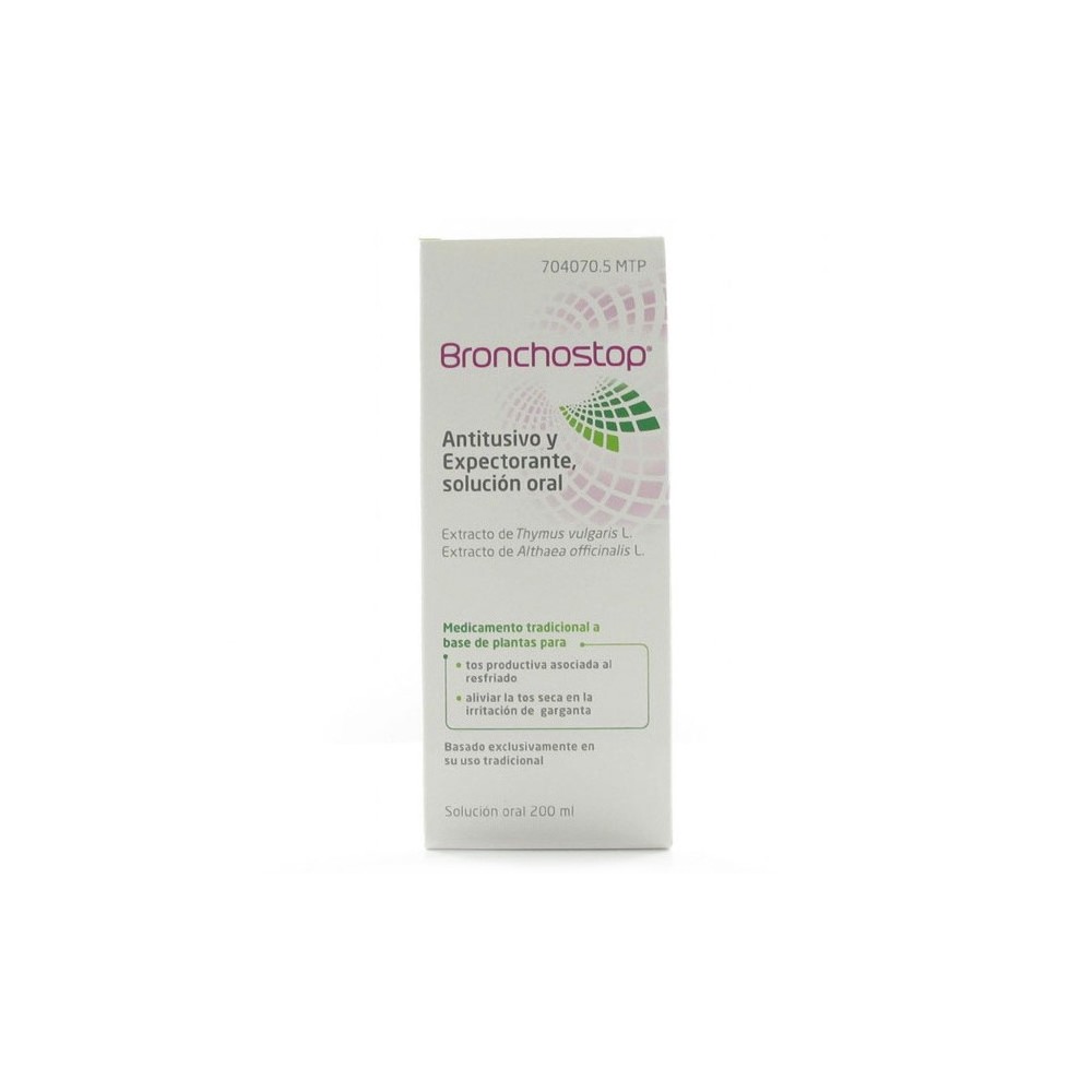 BRONCHOSTOP ANTITUSIVO Y EXPECTORANTE SOLUCION ORAL 200 ML