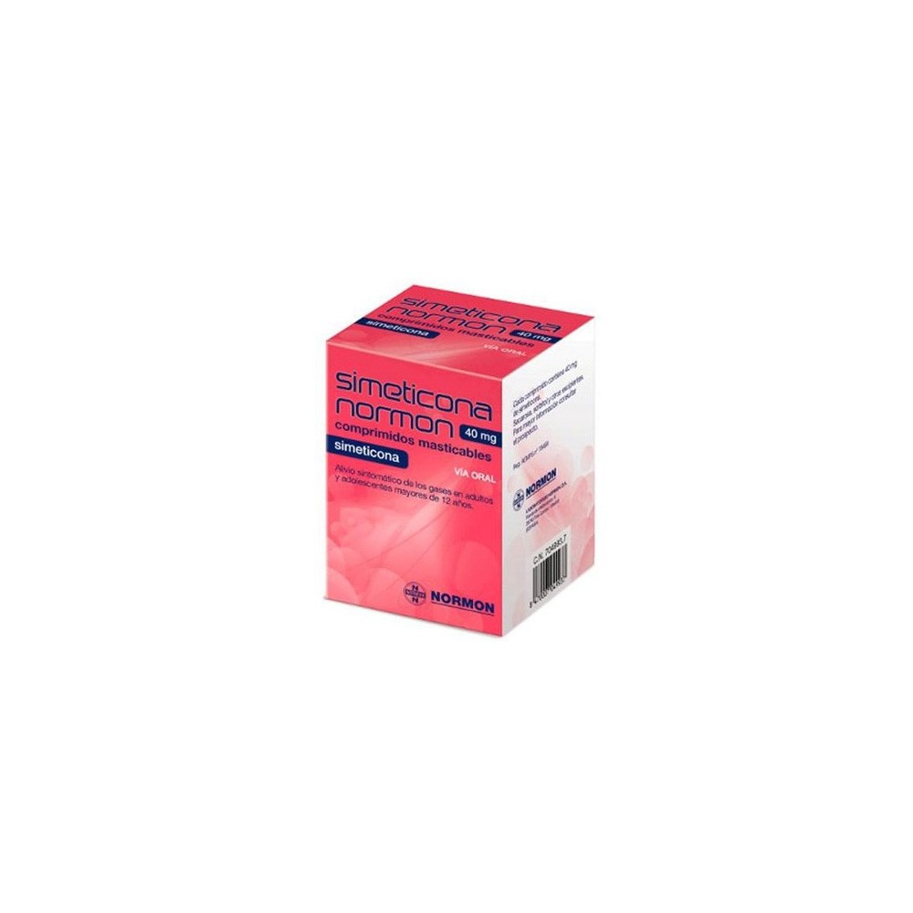SIMETICONA NORMON 40 MG 100 COMPRIMIDOS MASTICABLES