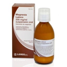 MAGNESIA LAINCO 200 MG/ML SUSPENSION ORAL , 220 ML