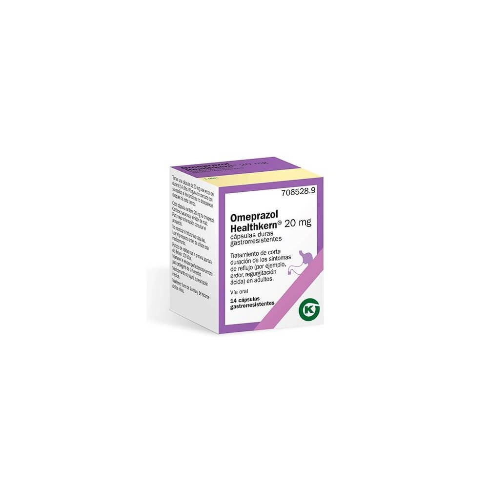 OMEPRAZOL HEALTHKERN 20MG, FRASCO CÁPSULAS DURAS GASTRORRESISTENTES - (14CÁPS)