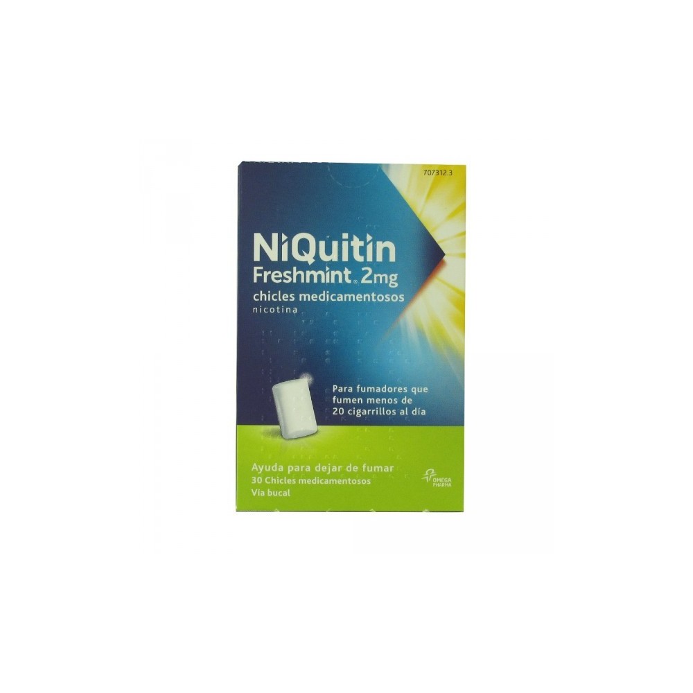 NIQUITIN FRESHMINT 2 MG,  30 CHICLES MEDICAMENTOSOS - (BLISTER AL/PVC/PVDC)