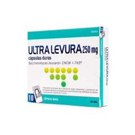 ULTRA-LEVURA 250 MG, 10 CAPSULAS