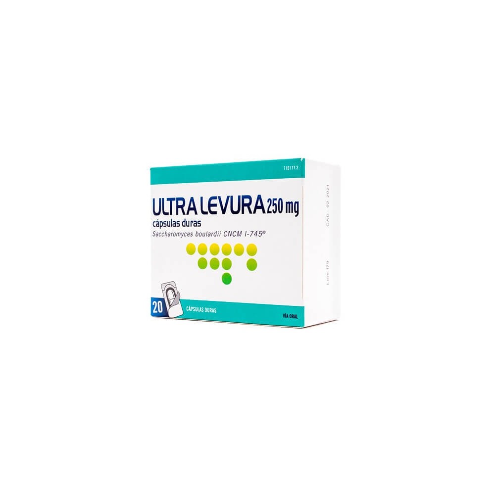ULTRA-LEVURA 250 MG, 20 CAPSULAS
