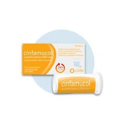 CINFAMUCOL ACETILCISTEINA 600 MG, 10 COMPRIMIDOS EFERVESCENTES