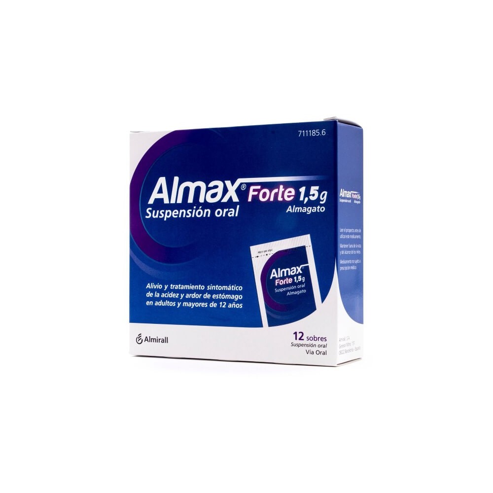 ALMAX FORTE 1,5G SUSPENSIÓN ORAL,12 SOBRES
