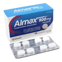 ALMAX 500MG, 48 COMPRIMIDOS MASTICABLES