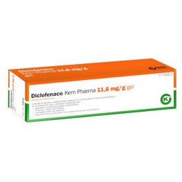 DICLOFENACO KERN PHARMA 11,6 MG/G GEL, 1 TUBO DE 100G