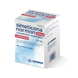 SIMETICONA NORMON 120 MG, 40 COMPRIMIDOS MASTICABLES
