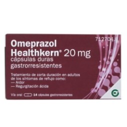 OMEPRAZOL HEALTHKERN 20MG, 14 CÁPSULAS DURAS GASTRORRESISTENTES (BLISTER)