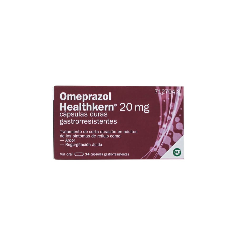 OMEPRAZOL HEALTHKERN 20MG, 14 CÁPSULAS DURAS GASTRORRESISTENTES (BLISTER)