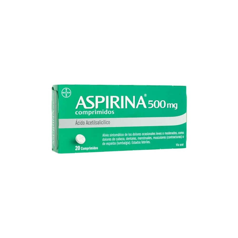 ASPIRINA 500MG, 20 COMPRIMIDOS
