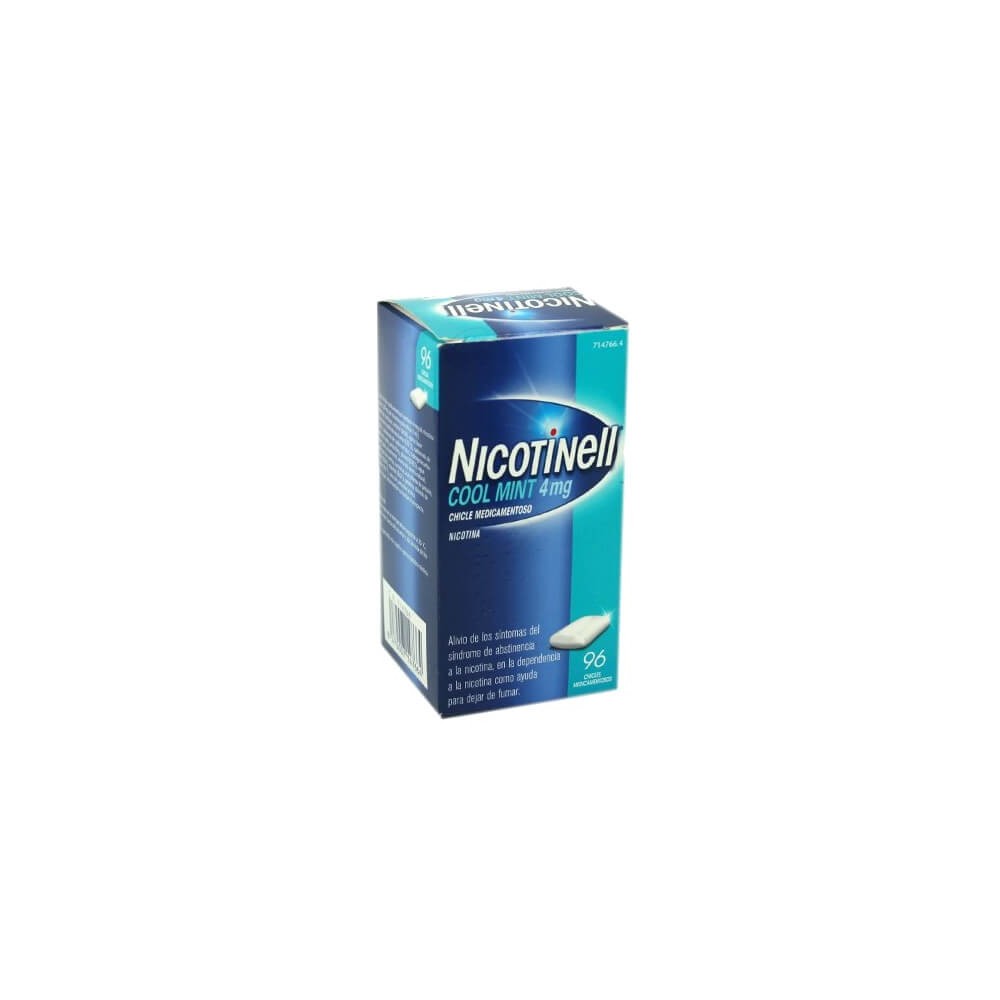 NICOTINELL COOL MINT 4MG, 96 CHICLES MEDICAMENTOSOS
