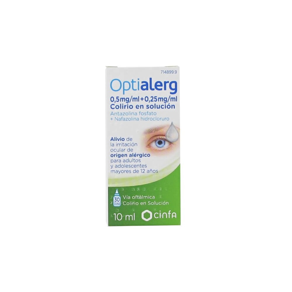 OPTIALERG 5 MG/ML + 0,25 MG/ML FRASCO DE COLIRIO EN SOLUCIÓN - (10ML)