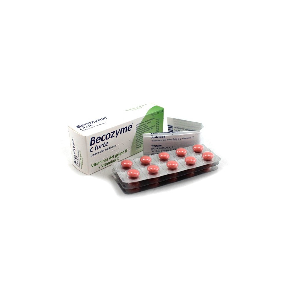 BECOZYME C FORTE 30 COMPRIMIDOS RECUBIERTOS