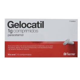 GELOCATIL 1G, 10 COMPRIMIDOS