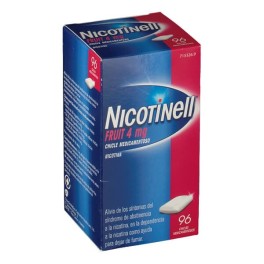 NICOTINELL FRUIT 4MG, 96 CHICLES MEDICAMENTOSOS