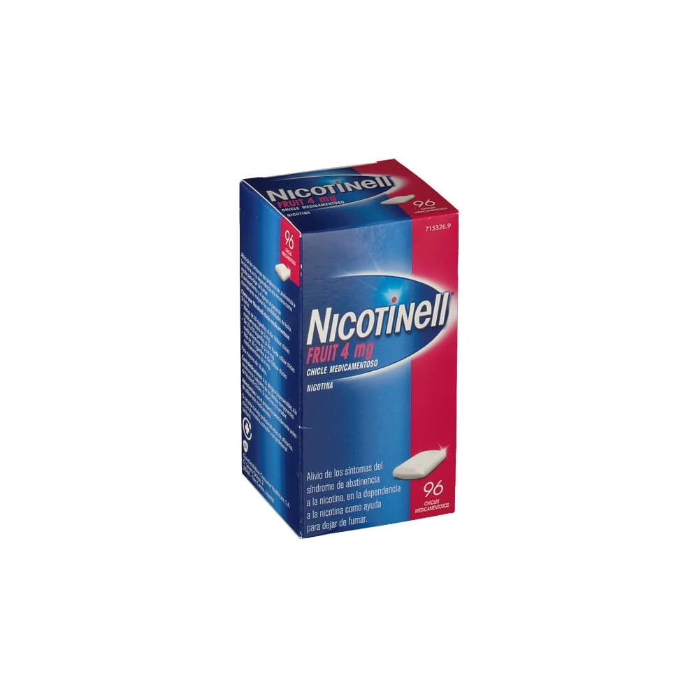 NICOTINELL FRUIT 4MG, 96 CHICLES MEDICAMENTOSOS